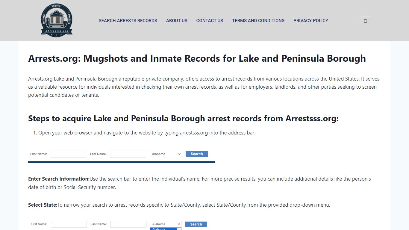 Arrests.org: Mugshots and Inmate Records for Lake and Peninsula Borough ...